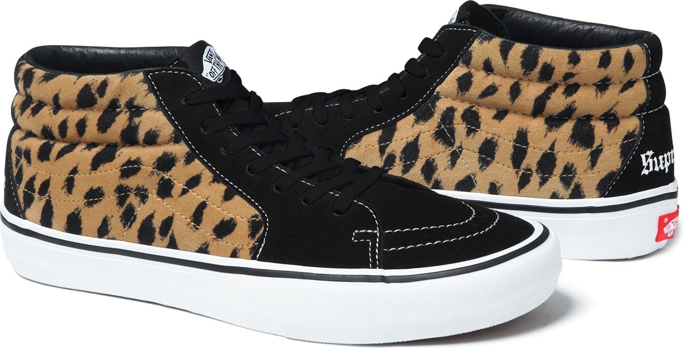 Vans Velvet Leopard SK8 Mid view 4